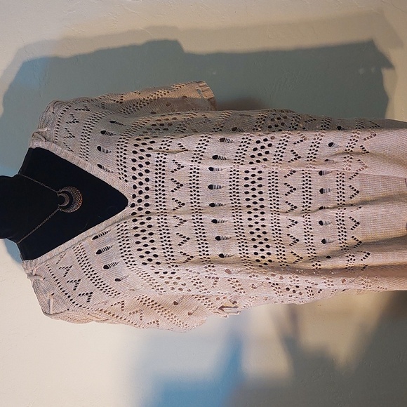 1.4.3. Story by Line Up Sweaters - Open Weave Oversized Lightweight Sweater/Beach coverup